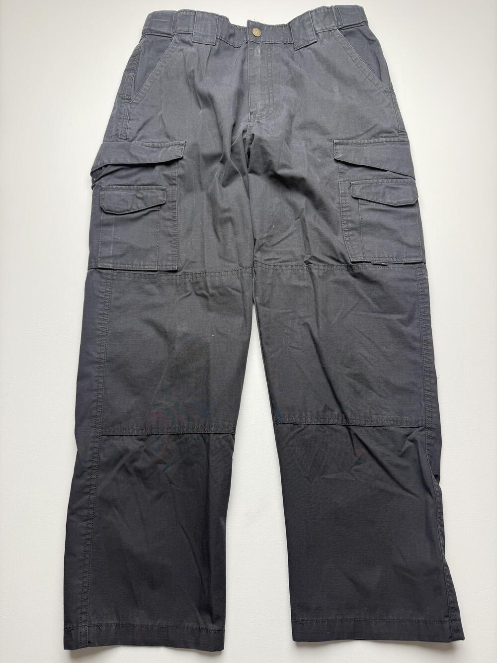TRU-SPEC Cargo Pants Mens 32x30 Gray Canvas Relaxed Fit Tactical Workwear